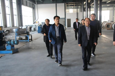 縣工信局、縣科技局、縣促進會到泰來鋼構走訪調研